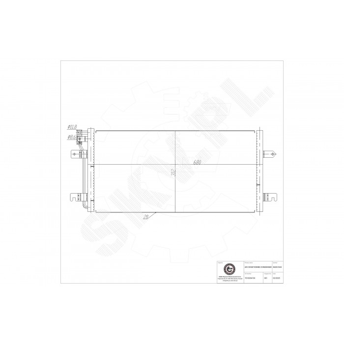 Condenseur de Climatisation Pour VW California T4 Camper 701820413K 7D0820413B