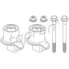 Silent bloc Arrière gauche + Droit Toledo Golf Jetta Vento 1H0501541 1H0598541SK