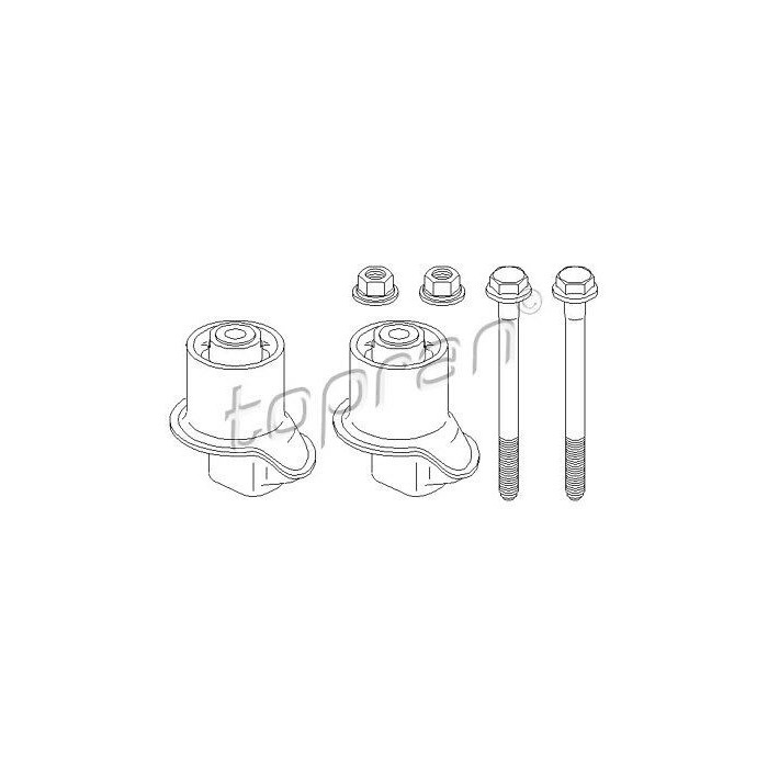 Silent bloc Arrière gauche + Droit Toledo Golf Jetta Vento 1H0501541 1H0598541SK