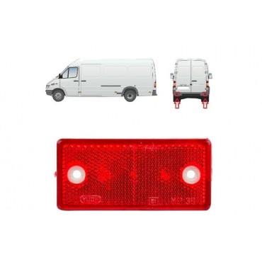 Catadioptre Réflecteur pare choc Arrière Sprinter 901-905 1995-2006 60810011