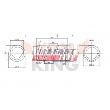 Ressort de Suspension Avant Pour Peugeot Fiat Citroën 5002SN 50706261 50707857