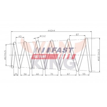 Ressort de Suspension Avant Pour Fiat Doblo 46801828