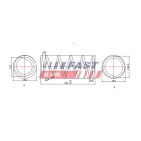 Ressort de Suspension Avant Pour Renault Kangoo Nissan Kubistar 7700311494