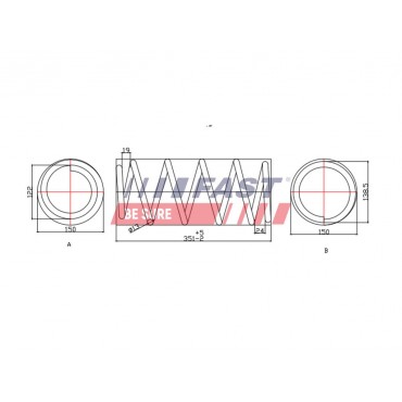 Ressort de Suspension Avant Pour Renault Kangoo Nissan Kubistar 7700311494