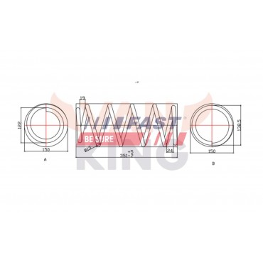 Ressort de Suspension Avant Pour Renault Kangoo Nissan Kubistar 7700311494