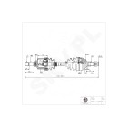 Arbre de transmission Cardan Pour Peugeot Fiat Toyota Citroën 9809154580 3272RV