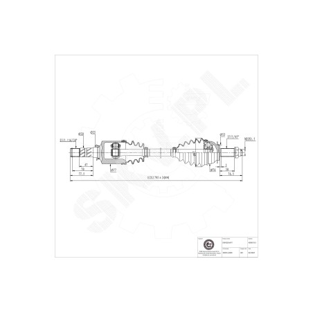 Arbre de transmission Cardan Pour Subaru Forester Impreza Legacy V 28321AJ032