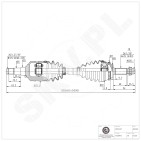 Arbre de transmission Pour Toyota Corolla 434200F010 434200F011