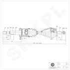 Arbre de transmission Pour VW California T5 Camper T6 Multivan V VI 7E0407454CX