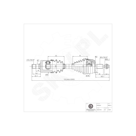 Arbre de transmission Pour VW California T5 Camper T6 Multivan V VI 7E0407451NX