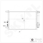 Condenseur de Climatisation Pour Alfa Romeo 147 GT 46814850 50506520 50506568