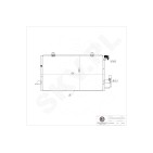Condenseur de Climatisation Pour Audi 80 A6 Cabriolet 8A0260401AB 8A0260403AB