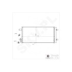 Condenseur de Climatisation Pour VW Audi Seat Arona Ibiza V Skoda 2Q0816411A