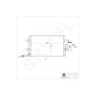 Condenseur de Climatisation Pour VW Bora Audi Seat Skoda 1J0820413A 1J0820411N