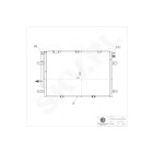 Condenseur de Climatisation Pour Audi A4 8E0260403S