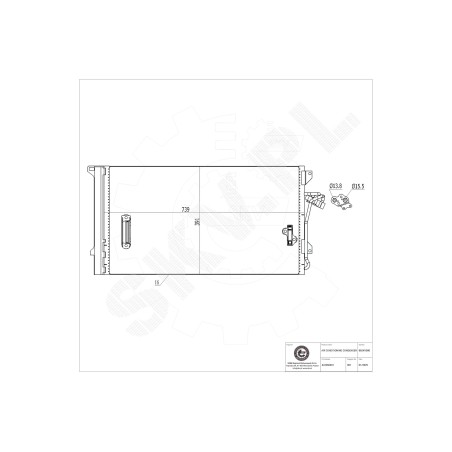 Condenseur de Climatisation Pour VW Audi Porsche 4L0260401 4L0260401A 4B3260403G