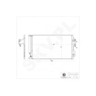 Condenseur de Climatisation Pour BMW Série 1 F20 F21 2 F22, F87 64509335363