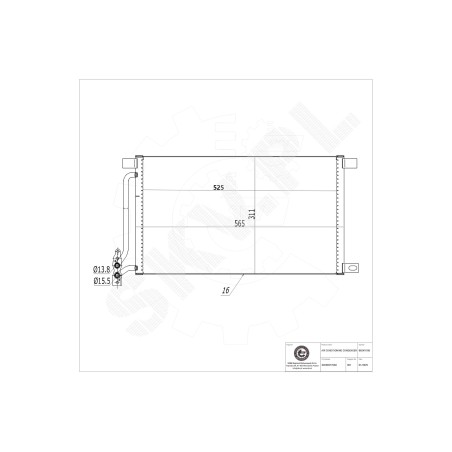 Condenseur de Climatisation Pour BMW Série 3 E46 X3 E83 64538377648 8377648