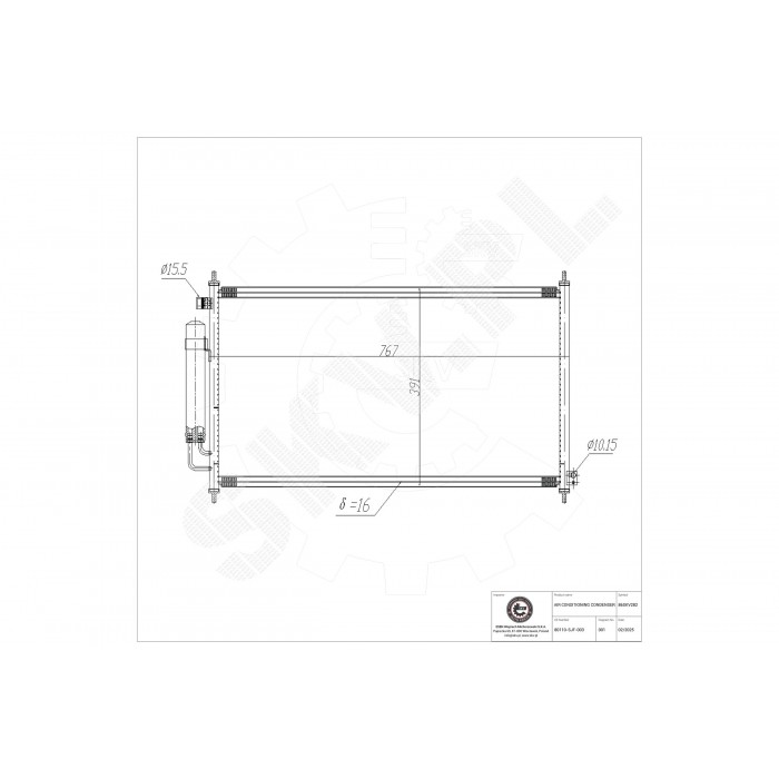 Condenseur de Climatisation Pour BMW Série 4 F33, F83 Honda FR-V 80110SJF003