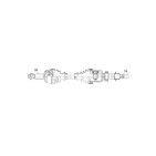 Cardan Arbre de transmission DROIT Pour KADJAR 1.5 dCi 1.5 BLUE dC 391000797R