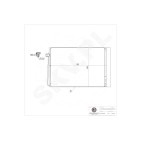 Condenseur de Climatisation Pour BMW Série 5 E60 E61 6 E63 E64 64532282939