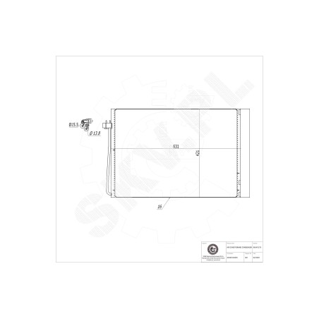 Condenseur de Climatisation Pour BMW Série 5 E60 E61 6 E63 E64 64532282939