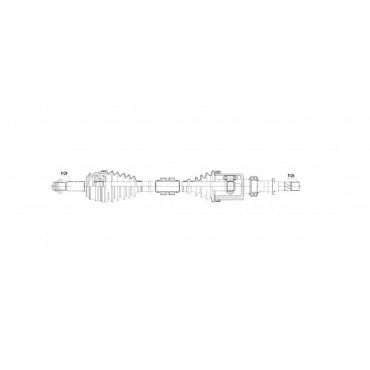 Cardan Arbre de transmission DROIT Pour NISSAN QASHQAI II 1.2 DIG-T 391004ED0A