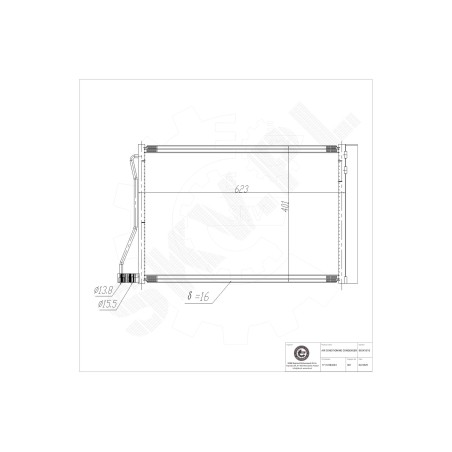 Condenseur de Climatisation Pour BMW Série 5 F10 6 F06 F12 F13 64509391493