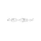 Cardan Arbre de transmission DROIT Pour RENAULT KADJAR 1.2 TCe 130 391002670R