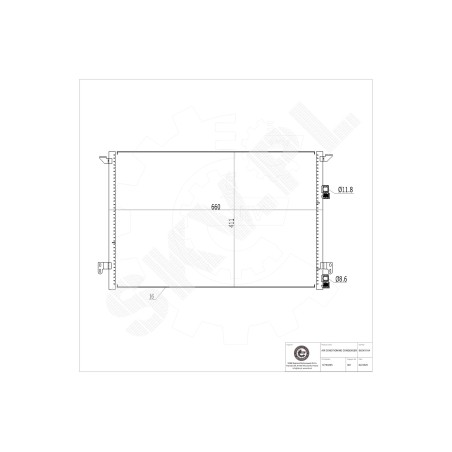 Condenseur de Climatisation Pour Cadillac BLS Wagon Saab 9-3 Break Décapotable