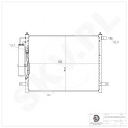 Condenseur de Climatisation Pour Chevrolet Aveo/Kalos Daewoo Kalos 96469288
