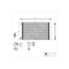 Condenseur de Climatisation Pour Opel Chevrolet Saab Vauxhall 13241737 13330217