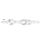 Cardan Arbre de transmission DROIT Pour VOLVO C30 S40 V50 31367149 31259516
