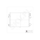 Condenseur de Climatisation Pour Chrysler Dodge Lancia 68050127AA 68050127AB