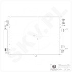 Condenseur de Climatisation Pour Chrysler Dodge Lancia 68050127AA 68050127AB