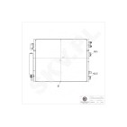Condenseur de Climatisation Pour Chrysler Dodge Lancia 68085784AA K68085784AA