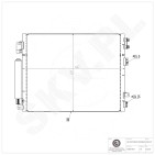 Condenseur de Climatisation Pour Chrysler Dodge Lancia 68085784AA K68085784AA