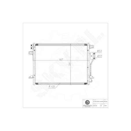 Condenseur de Climatisation Pour VW Chrysler Dodge Lancia K4677789AA 4677782AC