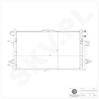 Condenseur de Climatisation Pour Chrysler Pacifica 68002779AA 68002779AB