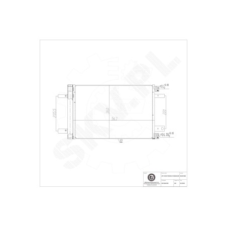 Condenseur de Climatisation Pour Peugeot 308 Citroën DS 9673629780 9816746580