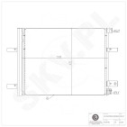 Condenseur de Climatisation Pour Peugeot Opel Fiat Citroën Berlingo 9815871080