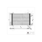 Condenseur de Climatisation Pour Peugeot Citroën DS 9807426280 6455CX 6455EW