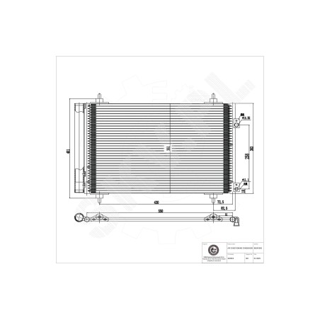 Condenseur de Climatisation Pour Peugeot Citroën DS 9807426280 6455CX 6455EW