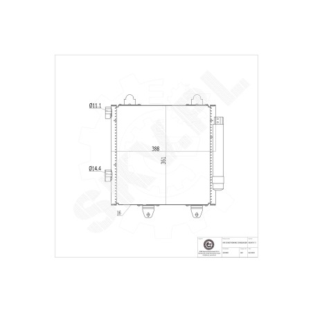 Condenseur de Climatisation Pour Peugeot Toyota Aygo Citroën 6455EE 884500H010