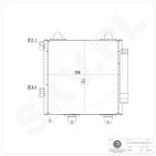 Condenseur de Climatisation Pour Peugeot Toyota Aygo Citroën 6455EE 884500H010
