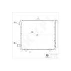 Condenseur de Climatisation Pour Peugeot Opel Citroën DS 9674813580 9683036480