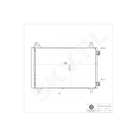 Condenseur de Climatisation Pour Peugeot Opel Citroën DS 9825371480