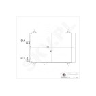 Condenseur de Climatisation Pour Peugeot 307 Citroën C4 C5
