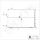 Condenseur de Climatisation Pour Peugeot 508 Citroën C5 6455JA 6455JC