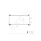 Condenseur de Climatisation Pour Peugeot 407 508 Citroën C5 C6